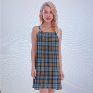 Plaid Sleeveless Dress
